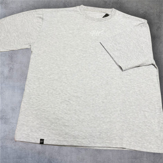 Polera Oversize Gris Glifo's - Estilo Urbano
