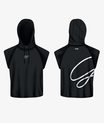 Polera sin Mangas Negra Glifo's - Corte Ranglan