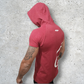 Polera con capucha ajustada Burdeo - Manga corta - Glifo's