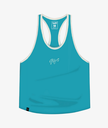 Musculosa Racerback Turquesa Glifo´s - Movimiento sin Límites