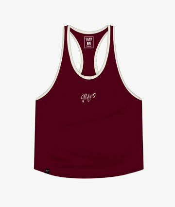 Musculosa Racerback Burdeo Glifo's - Movimiento sin Límites