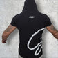 Polera con capucha ajustada Negro - Manga corta - Glifo's