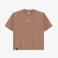 Polera Oversize Beige Glifo's - Estilo Urbano