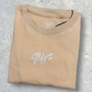 Polera Oversize Beige Glifo's - Estilo Urbano