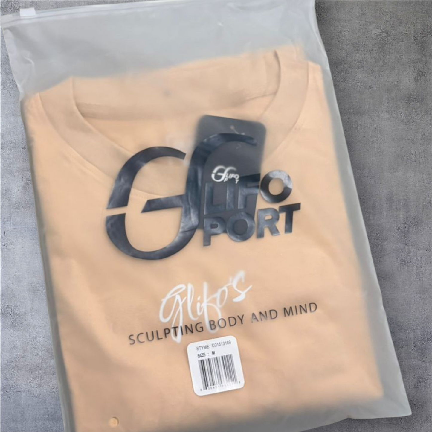 Polera Oversize Beige Glifo's - Estilo Urbano