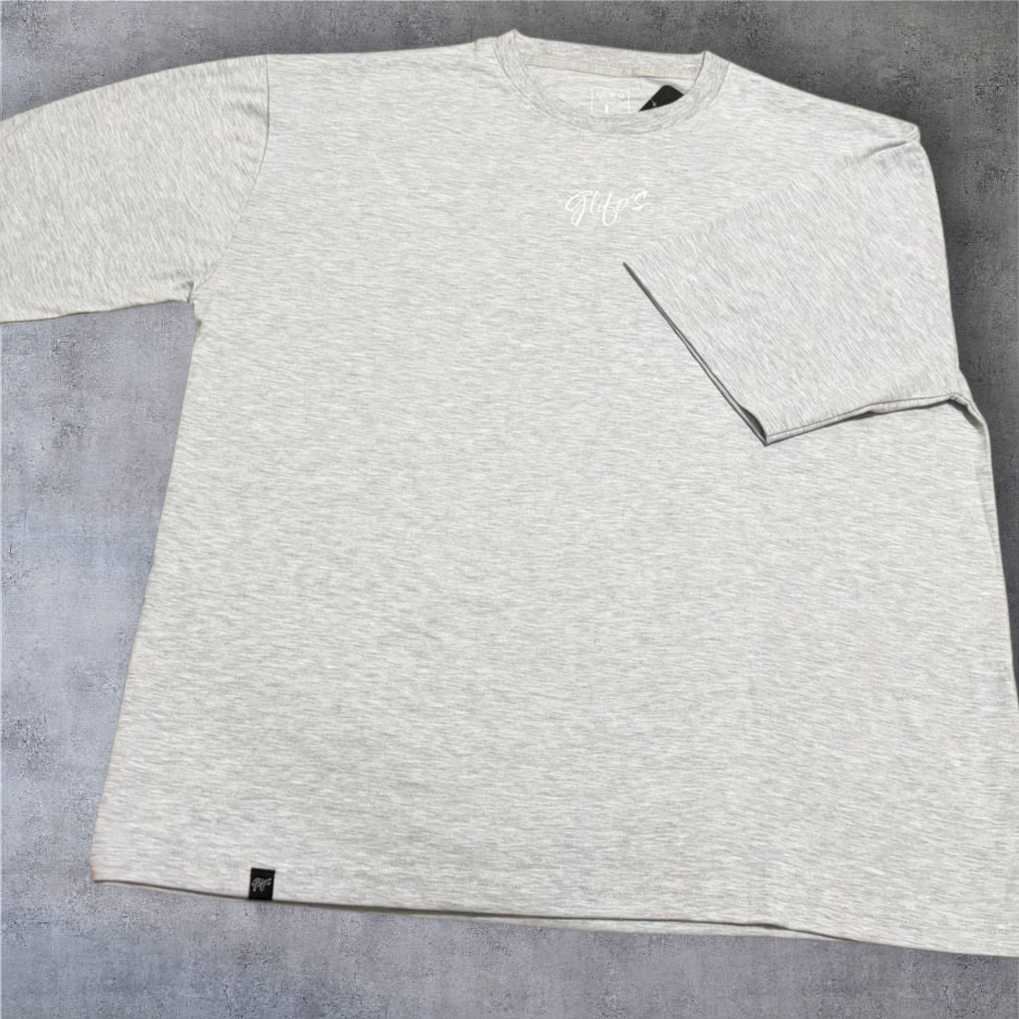 Polera Oversize Gris Glifo's - Estilo Urbano