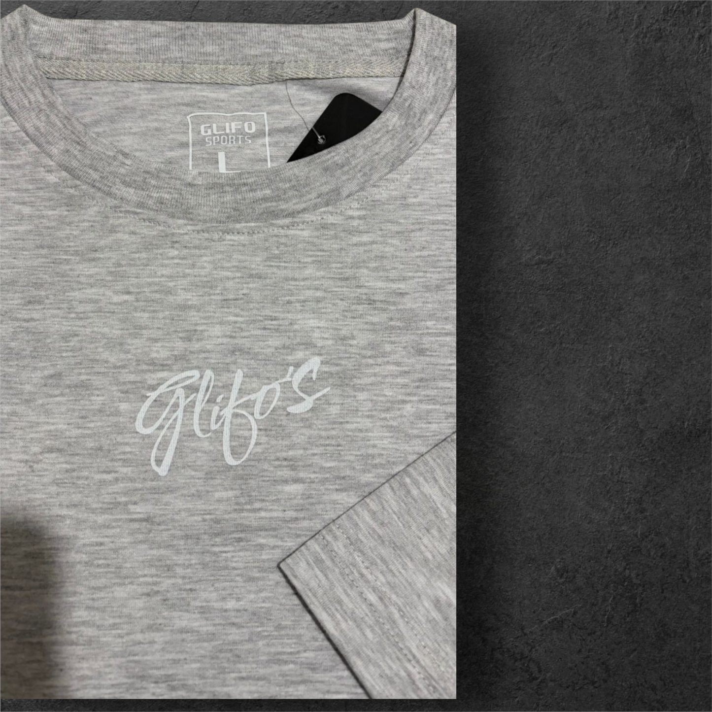 Polera Oversize Gris Glifo's - Estilo Urbano