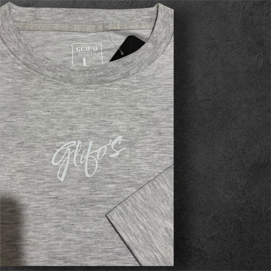 Polera Oversize Gris Glifo's - Estilo Urbano
