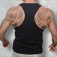Musculosa Racerback Negro Glifo's - Movimiento sin Límites