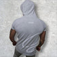 Polera con capucha ajustada Gris - Manga corta - Glifo's